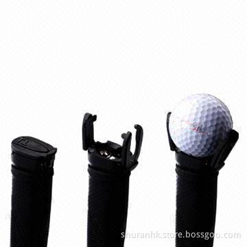 Golf ball picker, fixt with golf club